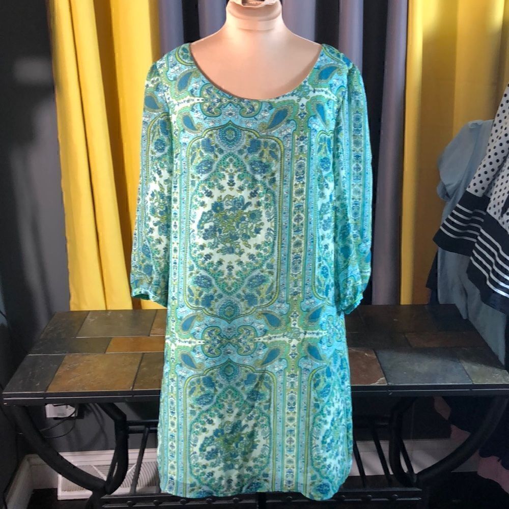 Paisley print midi size large dress